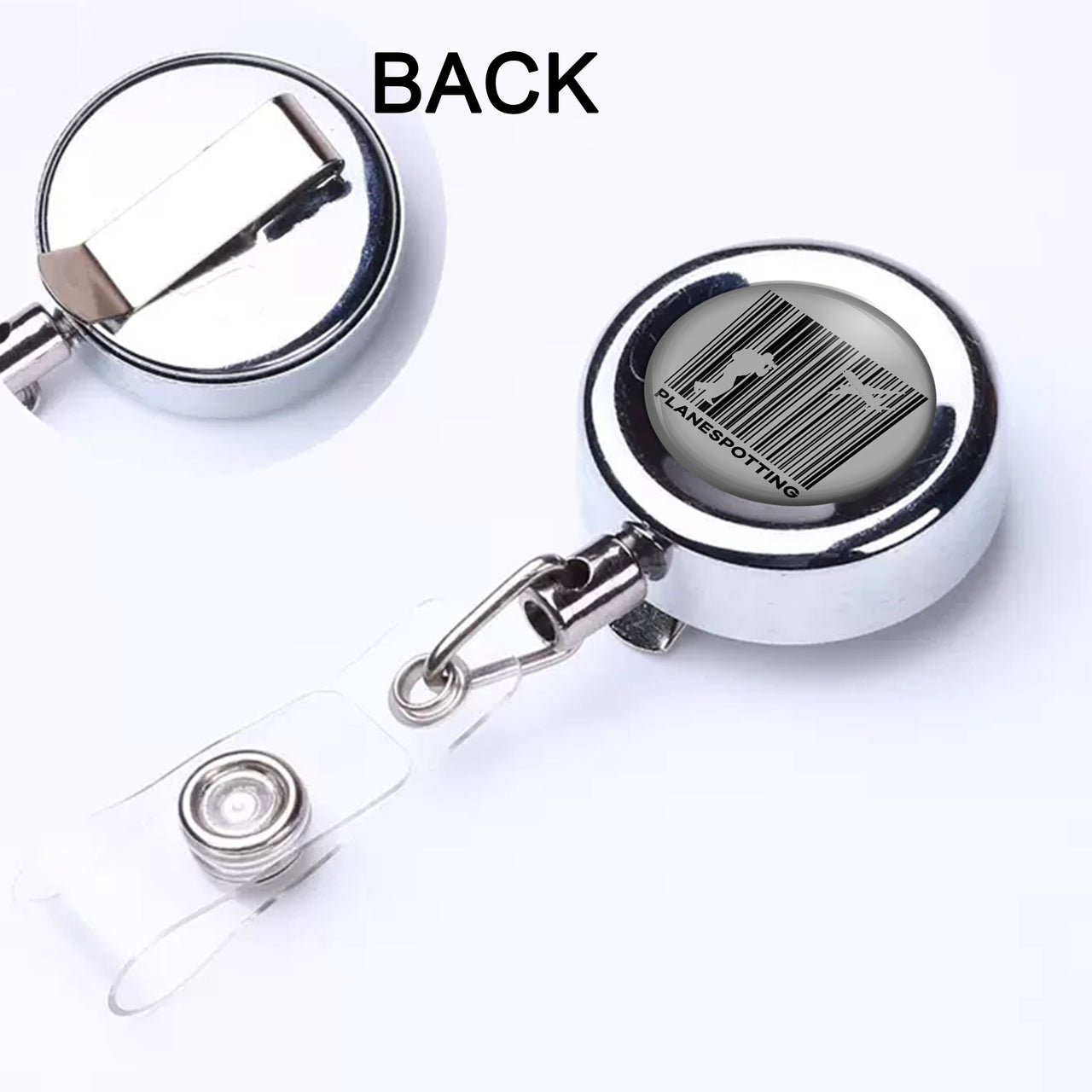 Planespotting Designed Retractable ID Card Badge