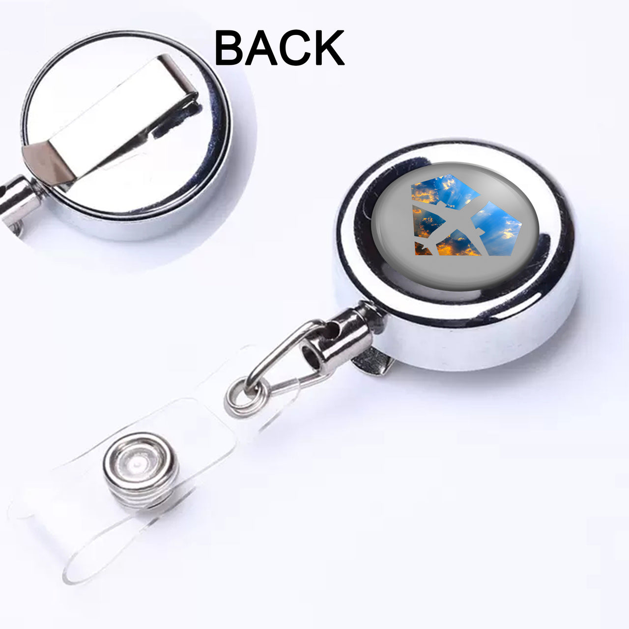 Supermen of The Skies (Sunrise) Designed Retractable ID Card Badge