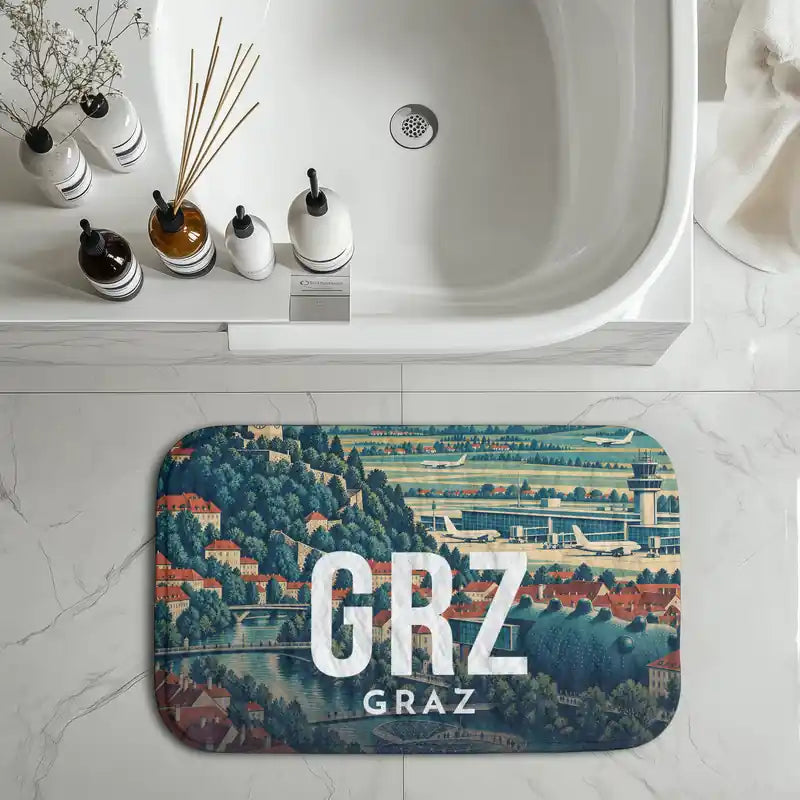 Graz Airport (GRZ) bath mat