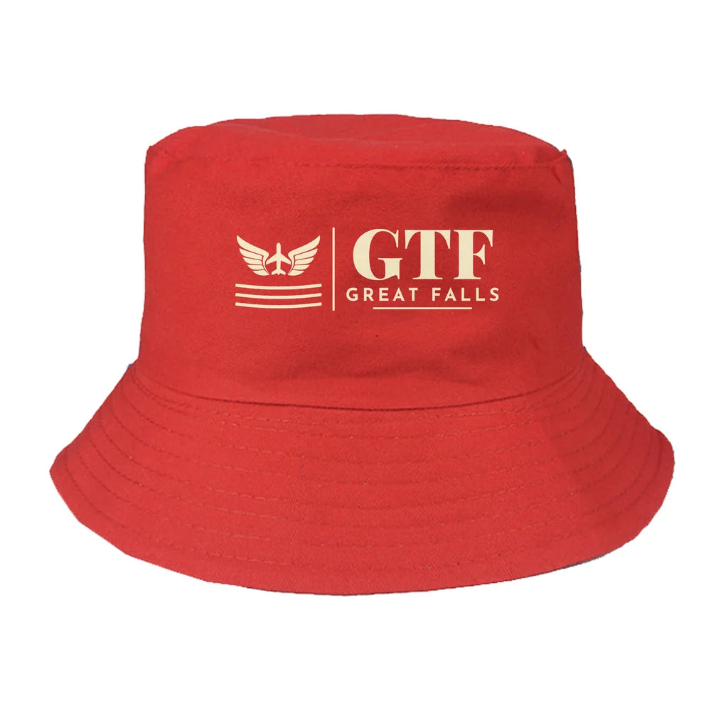 Great Falls International Airport (GTF) summer hat - red