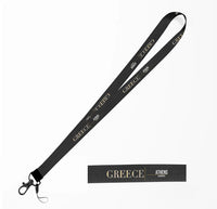 Thumbnail for Greece Country Series lanyard - black
