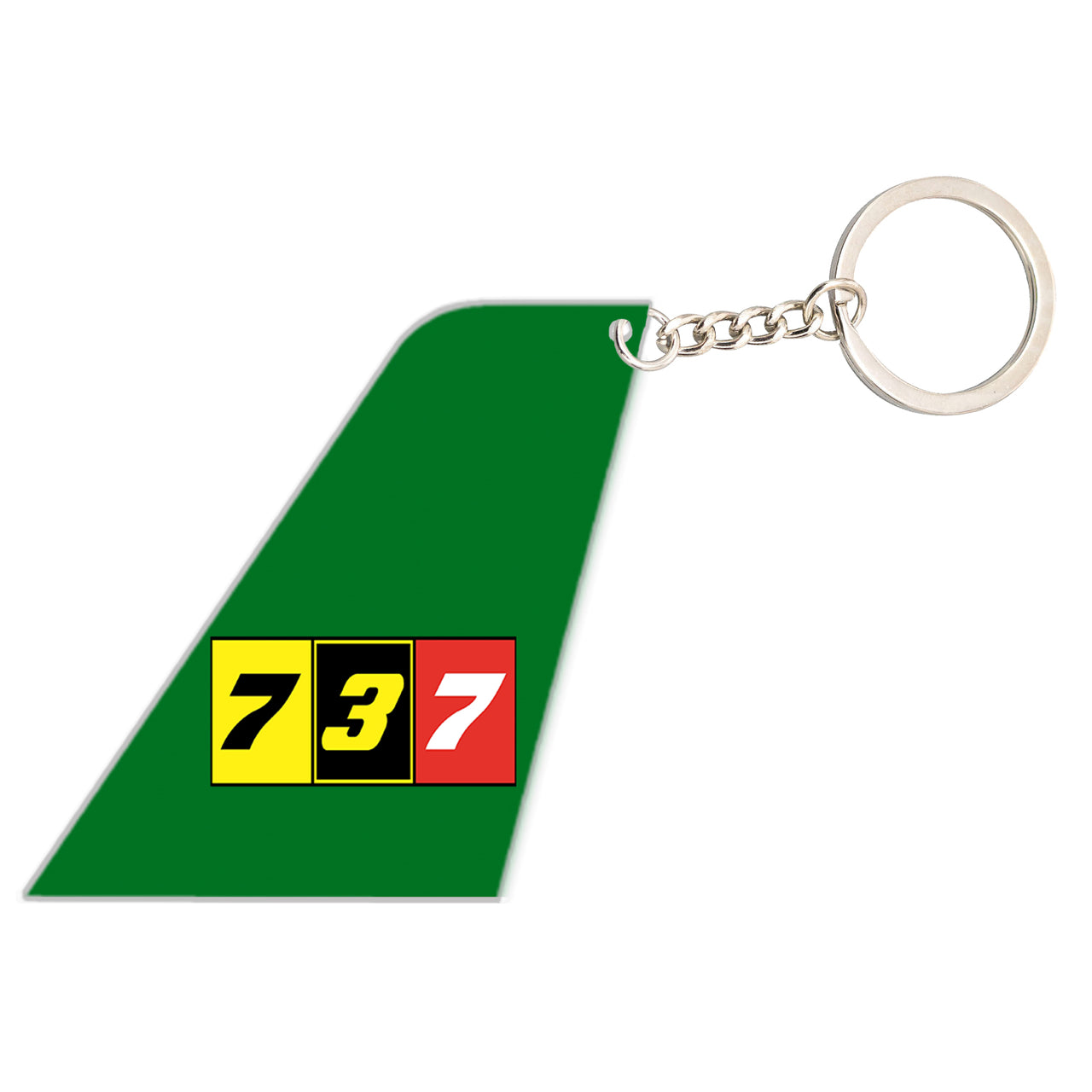 Flat Colourful 737 Designed Tail Key Chains