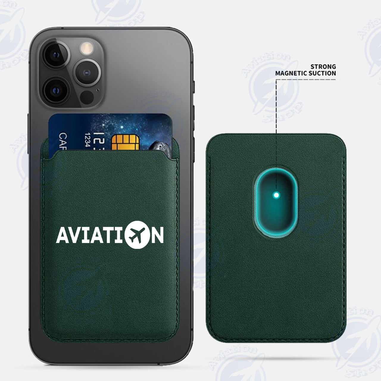 Aviation iPhone Cases Magnetic Card Wallet