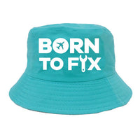 Thumbnail for Born To Fix Airplanes summer hat - green