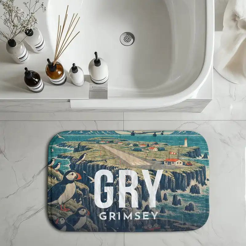Grimsey Airport (GRY) bath mat