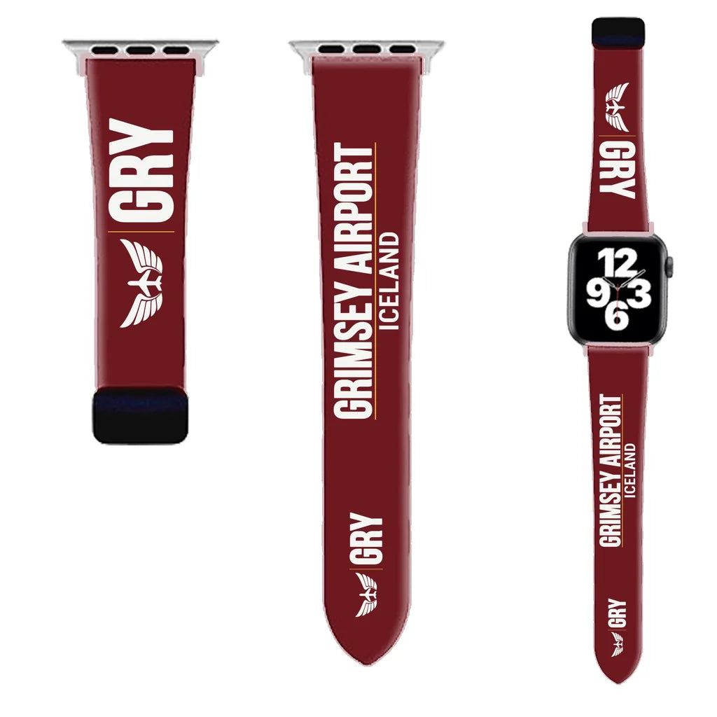 WBV6 | Grimsey Airport GRY | Dark Red (Magnetic Band)