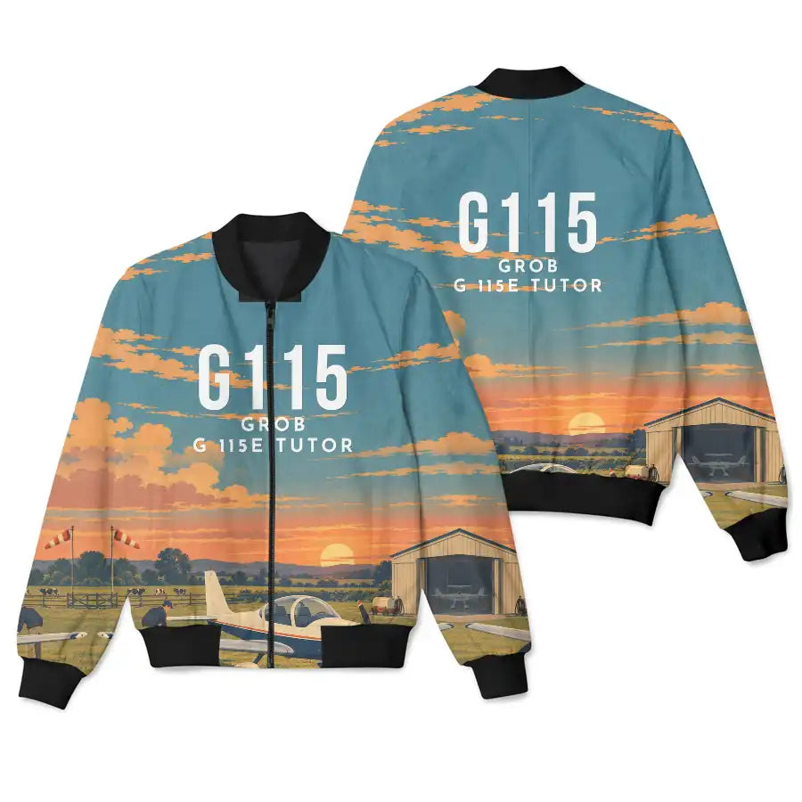Grob G 115E Tutor 3D All-Over Print Clothing - Bomber Jacket - 3D