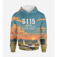 Thumbnail for Grob G 115E Tutor 3D All-Over Print Clothing - Hoodie - 3D + Name