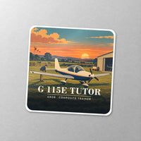 Thumbnail for Grob G 115E Tutor - 3D - Square Sticker - Close-up