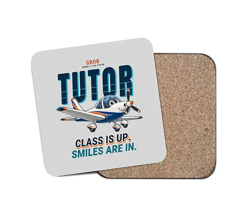 Grob G 115E Tutor - Cartoon - Coaster - Light Gray