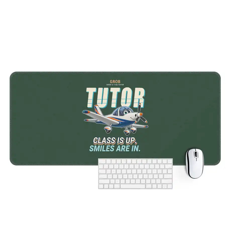 Grob G 115E Tutor - Cartoon - Desk Mat - Dark Green