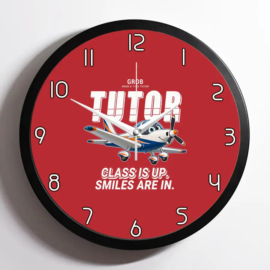 Grob G 115E Tutor - Cartoon - Framed - Red