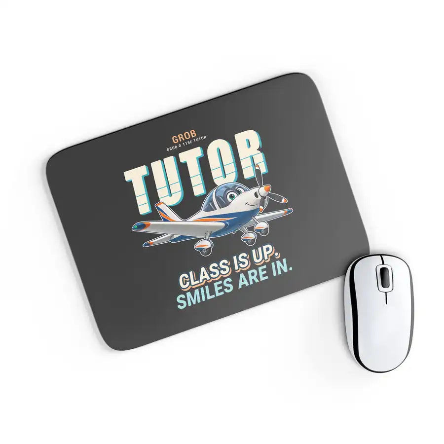 Grob G 115E Tutor - Cartoon - Mouse Pad - Black