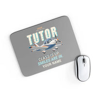 Thumbnail for Grob G 115E Tutor - Cartoon + Name - Mouse Pad - Gray