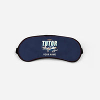 Thumbnail for Grob G 115E Tutor - Cartoon + Name - Sleep Mask - Navy Blue
