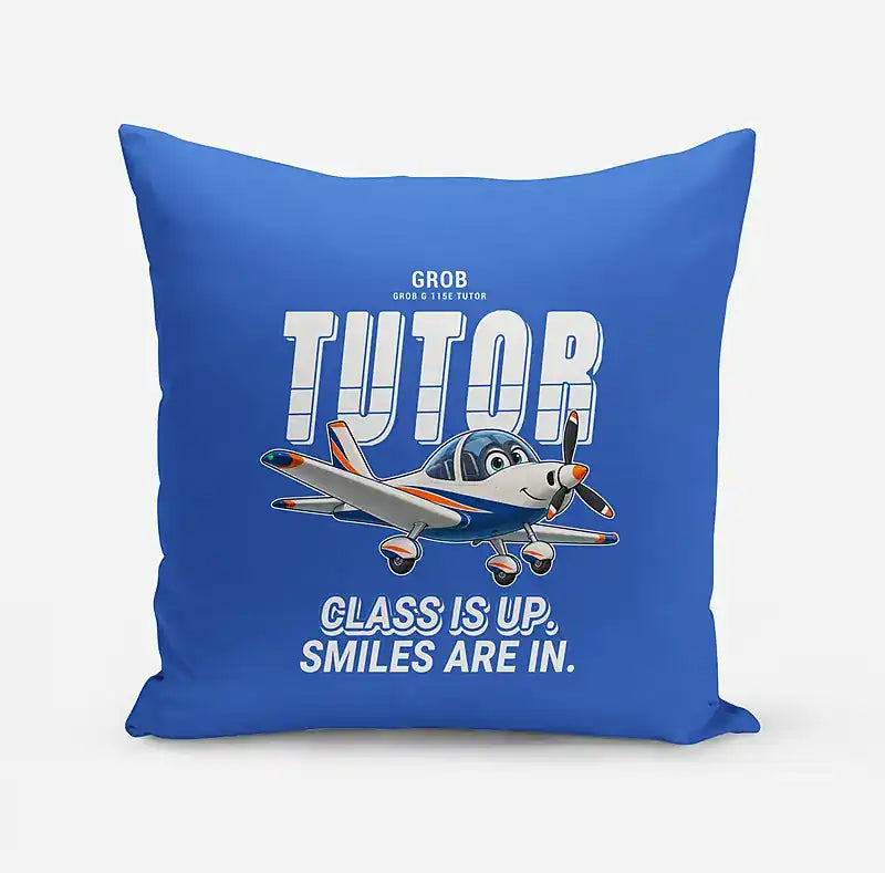 Grob G 115E Tutor - Cartoon - Pillow - Blue