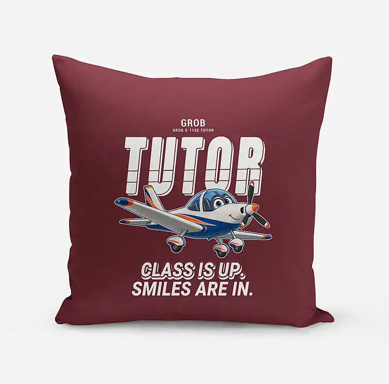 Grob G 115E Tutor - Cartoon - Pillow - Dark Red