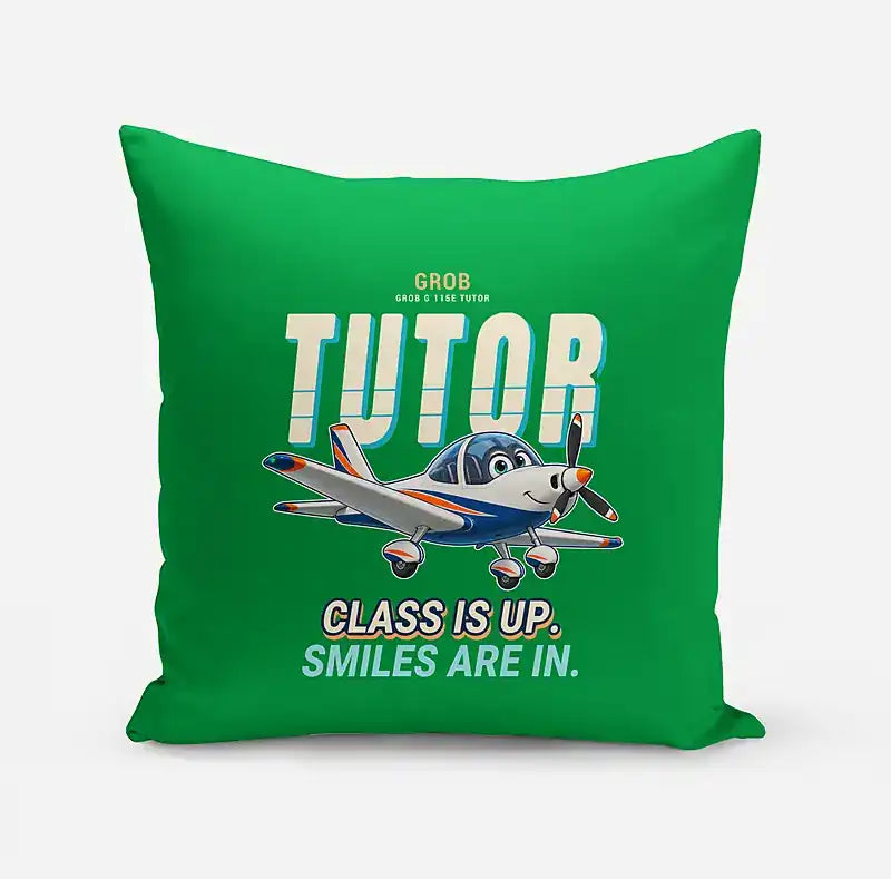 Grob G 115E Tutor - Cartoon - Pillow - Green