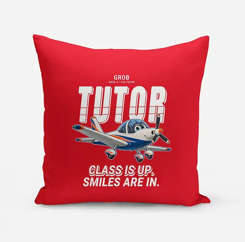 Grob G 115E Tutor - Cartoon - Pillow - Red