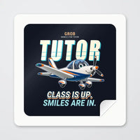 Thumbnail for Grob G 115E Tutor - Cartoon - Square Sticker - Peel