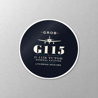 Thumbnail for Grob G 115E Tutor - Heritage - Circle Sticker - Close-up