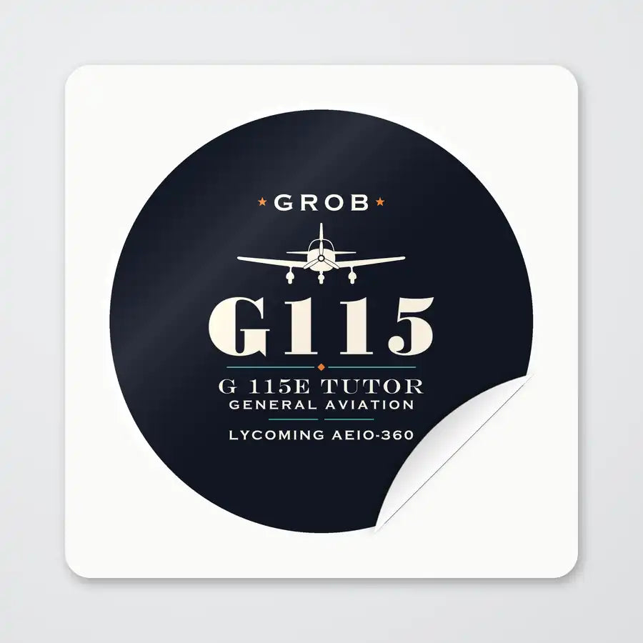 Grob G 115E Tutor - Heritage - Circle Sticker - Peel