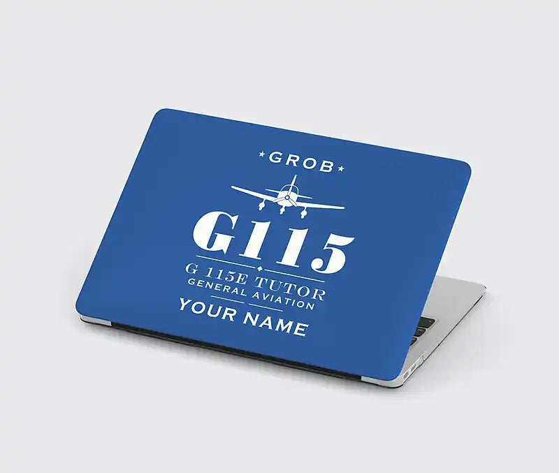 Grob G 115E Tutor - Heritage + Name - MacBook Case - Blue
