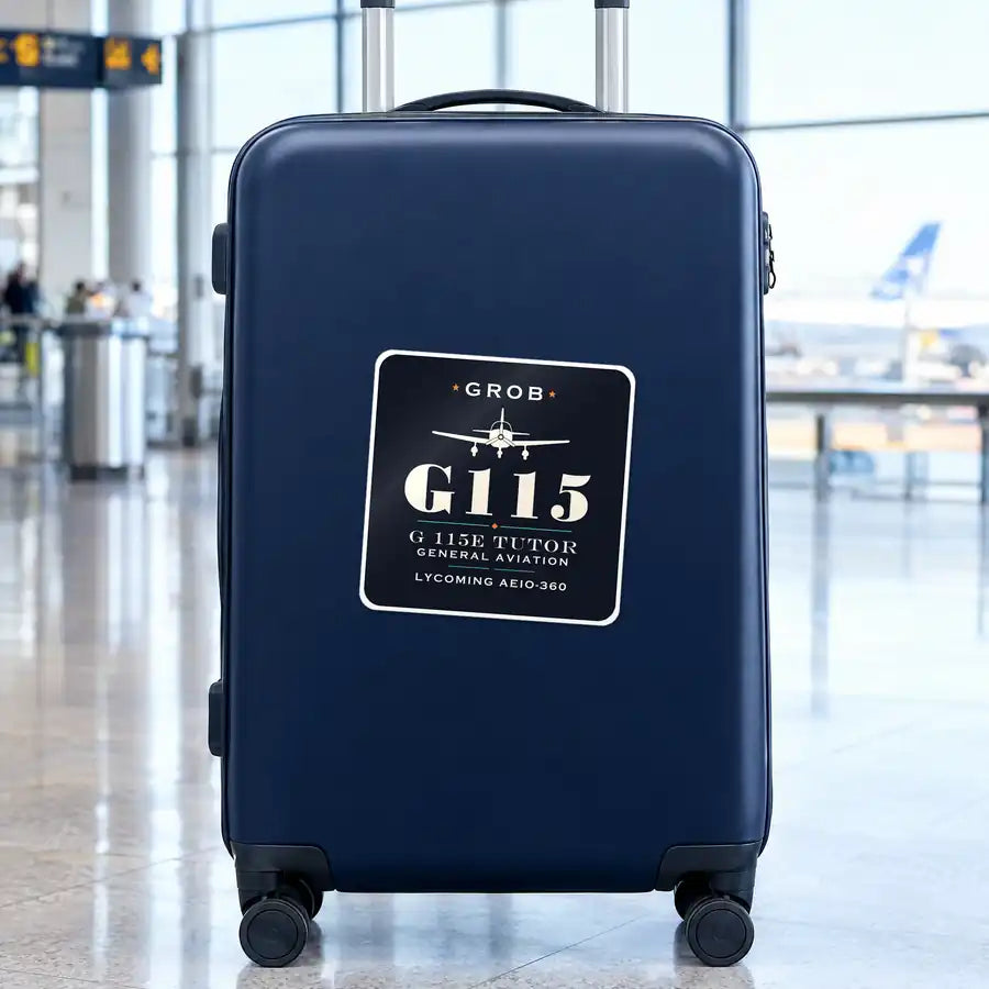 Grob G 115E Tutor - Heritage - Square Sticker - Suitcase