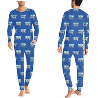 Thumbnail for Grob G 115E Tutor - Men Pajamas - Cartoon Pattern - Blue