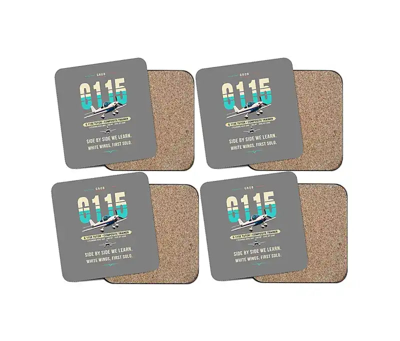 Grob G 115E Tutor - Original - Coaster Set - Gray