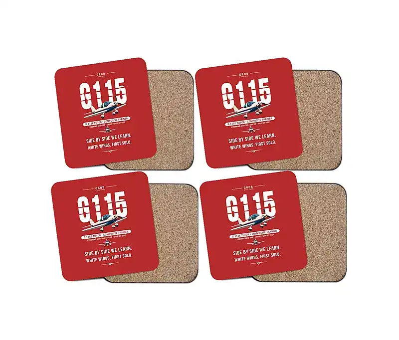 Grob G 115E Tutor - Original - Coaster Set - Red