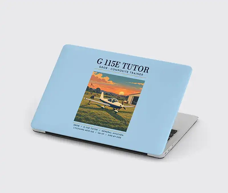 Grob G 115E Tutor - Poster - MacBook Case - Light Blue