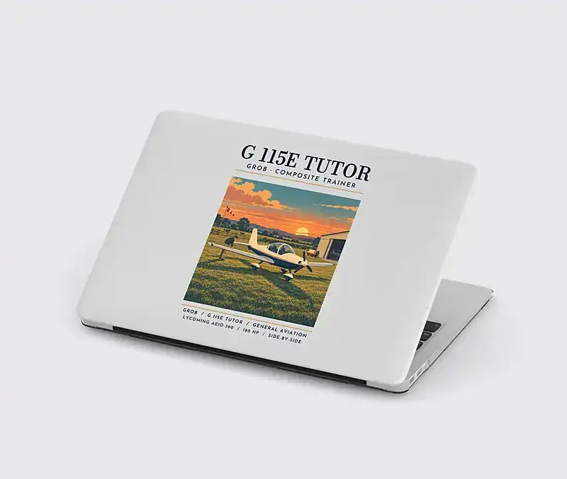 Grob G 115E Tutor - Poster - MacBook Case - Light Gray
