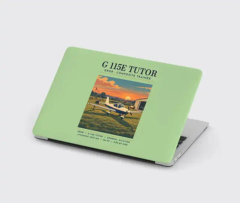 Grob G 115E Tutor - Poster - MacBook Case - Light Green