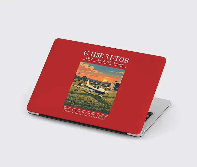 Grob G 115E Tutor - Poster - MacBook Case - Red