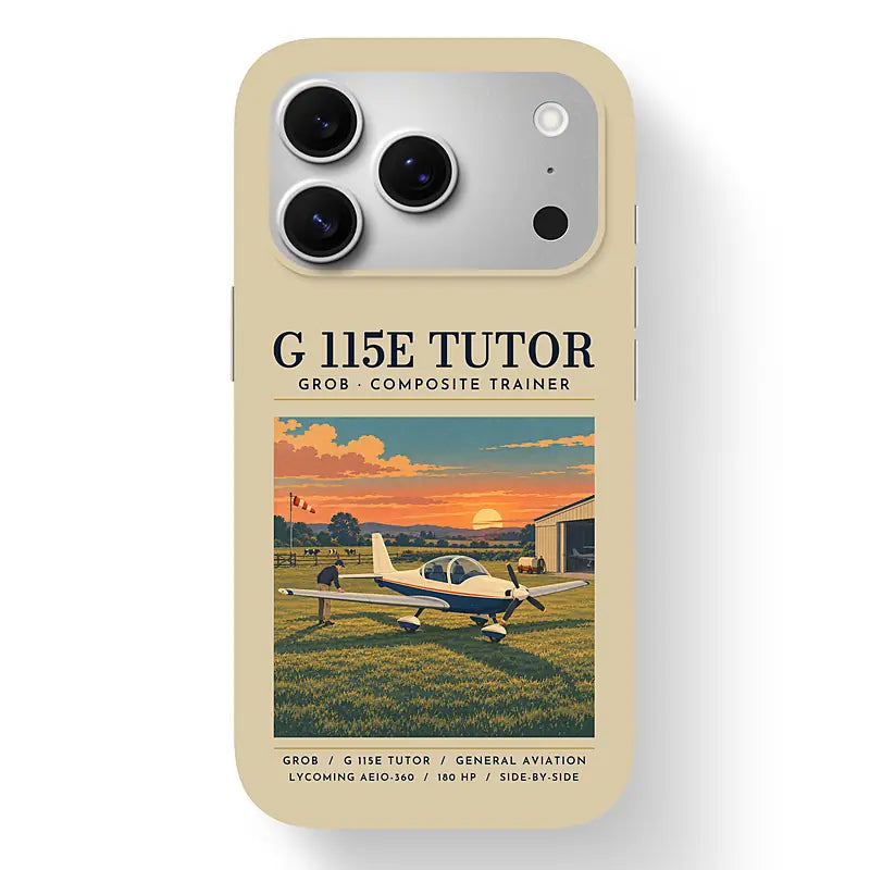 Grob G 115E Tutor - Poster - MagSafe iPhone 17 Pro - Beige