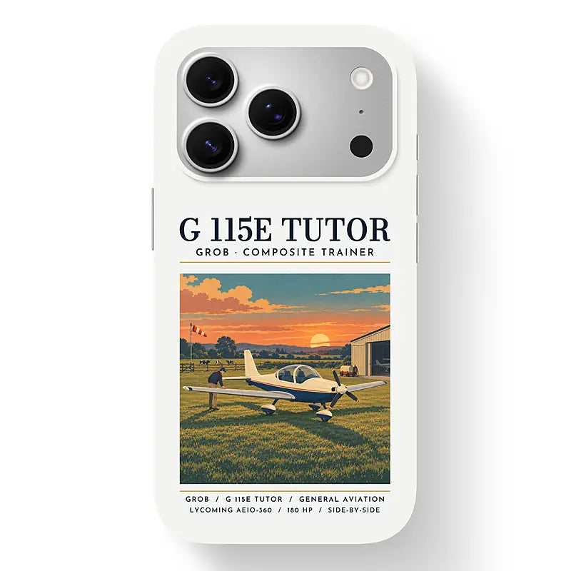Grob G 115E Tutor - Poster - MagSafe iPhone 17 Pro - White