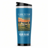 Thumbnail for Grob G 115E Tutor - Poster + Name - Stainless Steel (No Holder) - Light Blue