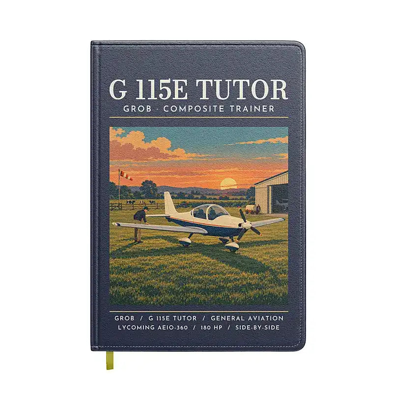 Grob G 115E Tutor - Poster - Notebook - Navy Blue