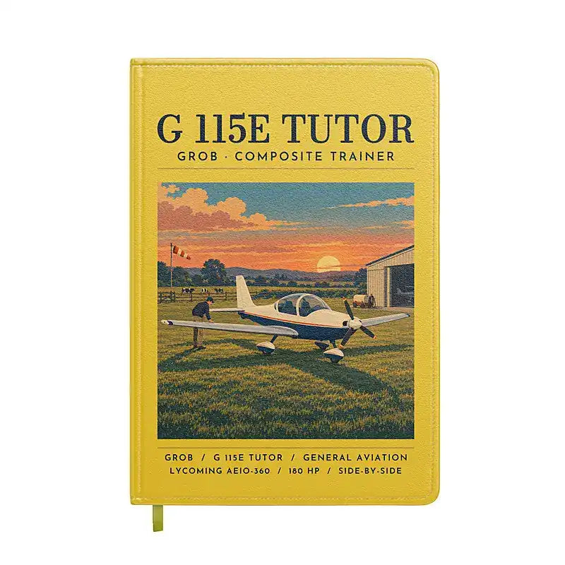 Grob G 115E Tutor - Poster - Notebook - Yellow