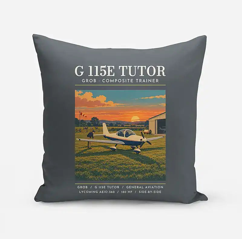 Grob G 115E Tutor - Poster - Pillow - Gray