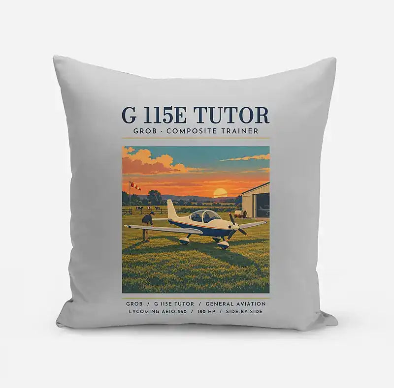 Grob G 115E Tutor - Poster - Pillow - Light Gray