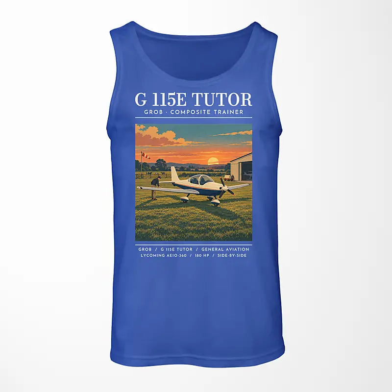 Grob G 115E Tutor - Poster - Tank Top - Blue