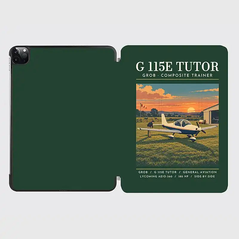 Grob G 115E Tutor - Poster - iPad Case - Dark Green