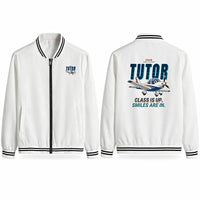 Thumbnail for Grob G 115E Tutor Stylish Jackets - Baseball Collar - Cartoon - White