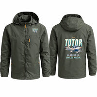 Thumbnail for Grob G 115E Tutor Stylish Jackets - Hooded Windbreaker - Cartoon - Olive Green