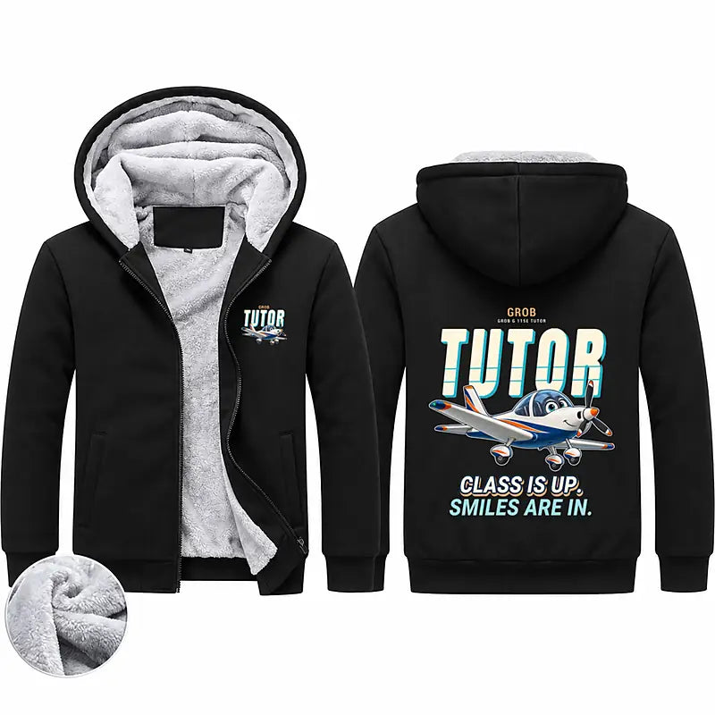 Grob G 115E Tutor Zipped Sweatshirts - Cartoon - Black