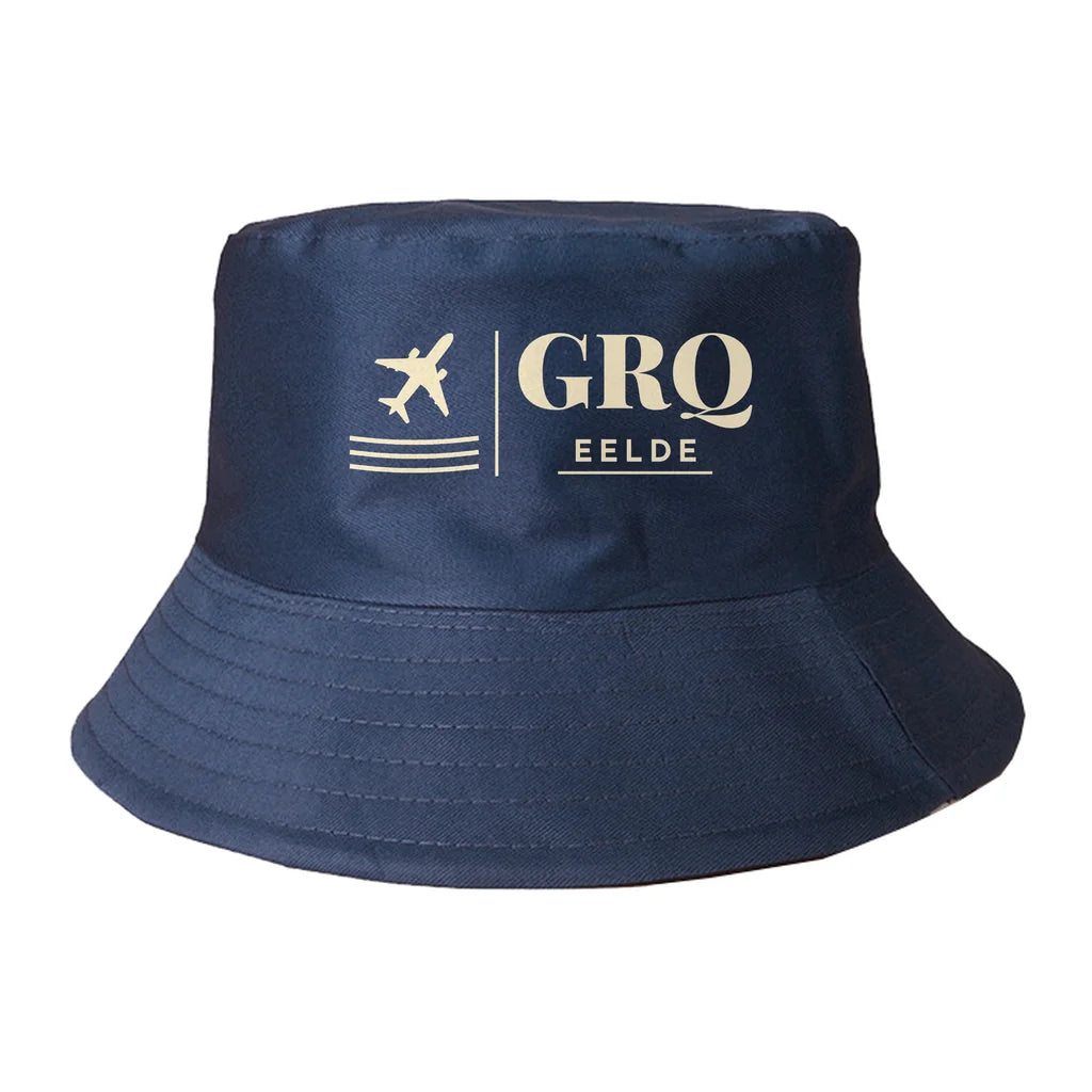 Groningen Airport Eelde (GRQ) summer hat - dark blue