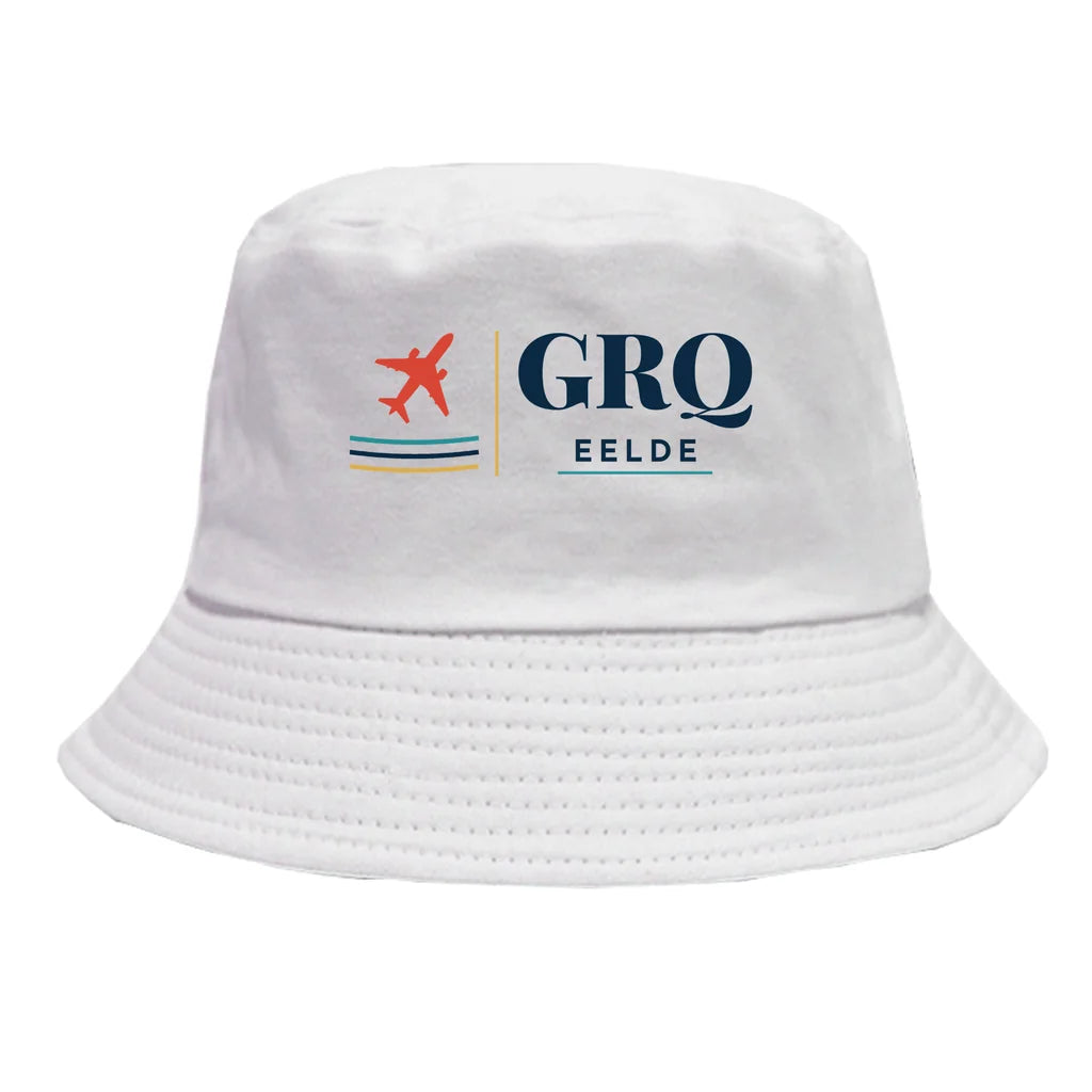 Groningen Airport Eelde (GRQ) summer hat - white