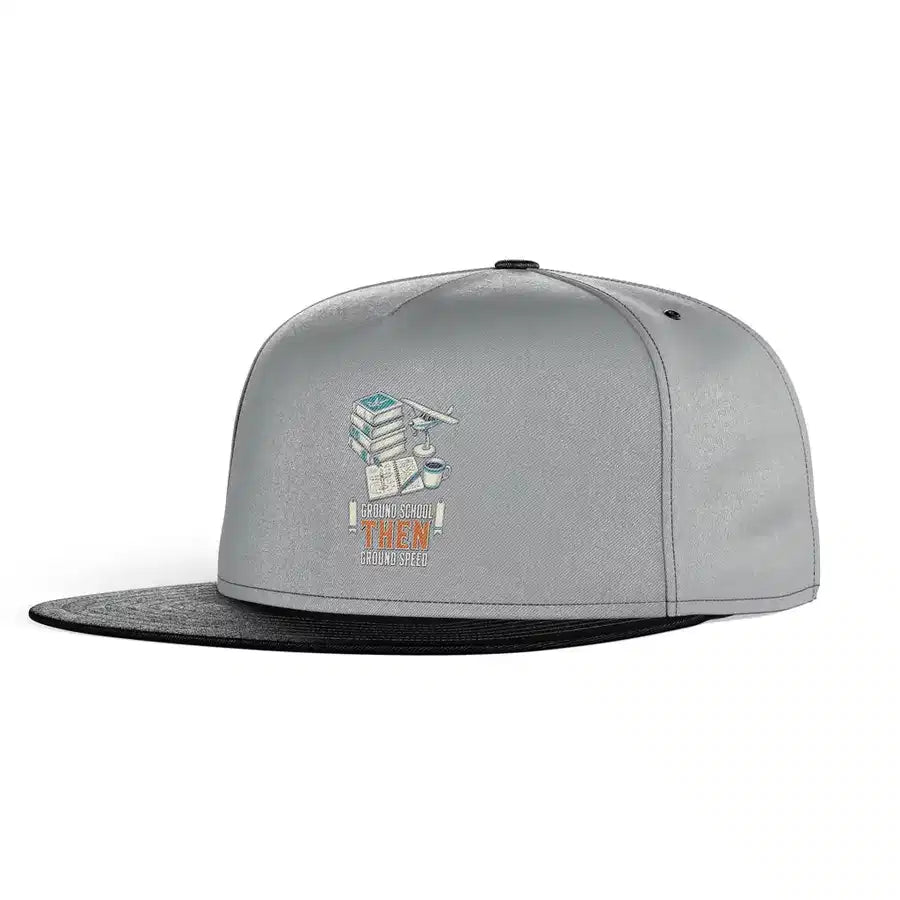 Ground School Then Ground Speed snapback - gray & black